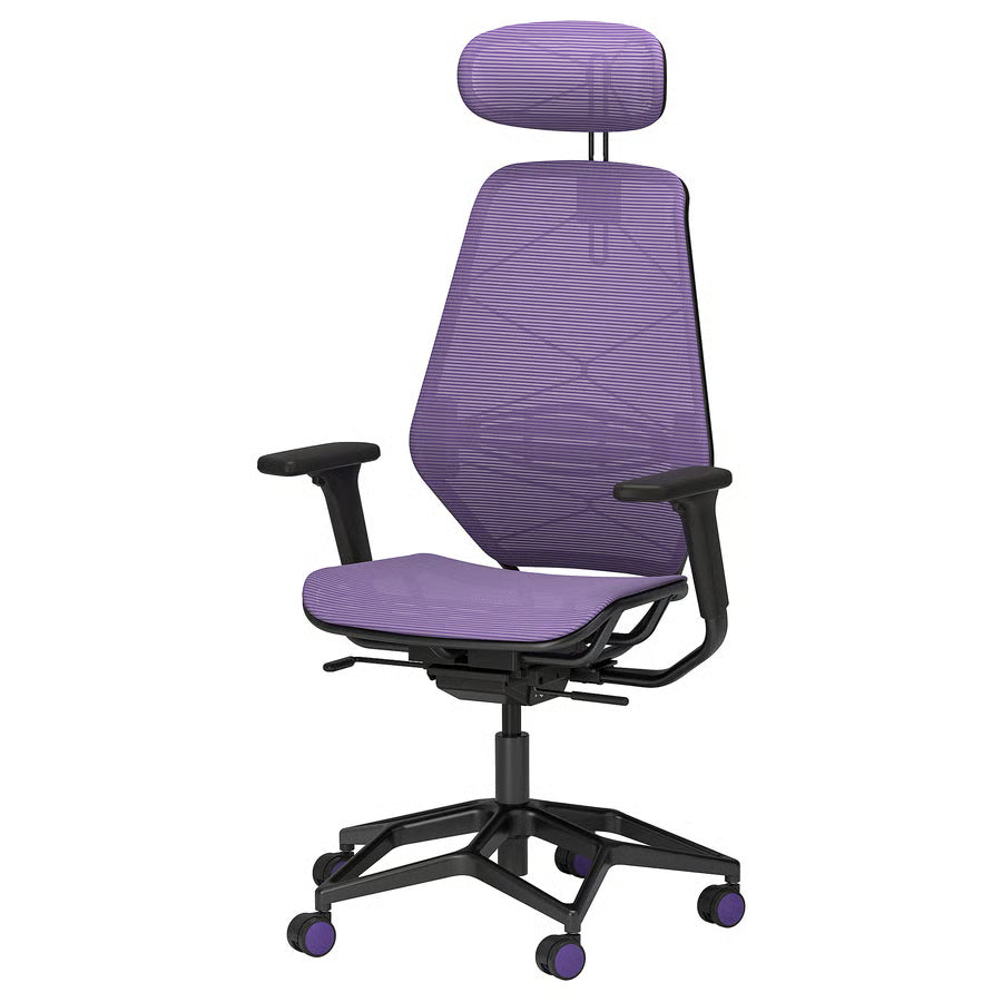 STYRSPEL Fauteuil gamer, bleu/gris clair