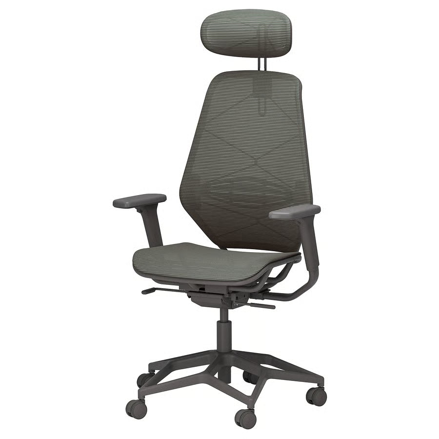 STYRSPEL Fauteuil gamer, bleu/gris clair