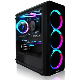 Greed® MK2 - PC Gamer - AMD Ryzen 7 5700X + Nvidia Geforce RTX 5060 - Ordinateur de Bureau / PC Gaming - 4,6 GHz - 4K & Raytracing - 32GO DDR4 RAM - 1To SSD - WiFi + Windows 11 Pro